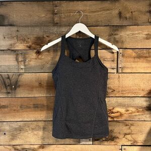 Athleta charcoal gray athletic tank top - S - 🙂3/$15